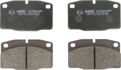 ABE C1X000ABE - Brake Pad Set, disc brake autospares.lv