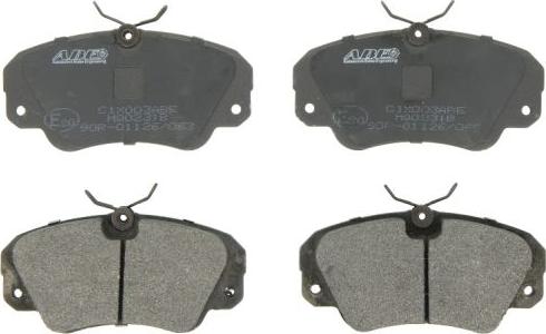 ABE C1X003ABE - Brake Pad Set, disc brake autospares.lv
