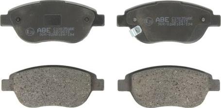 ABE C1X035ABE - Brake Pad Set, disc brake autospares.lv