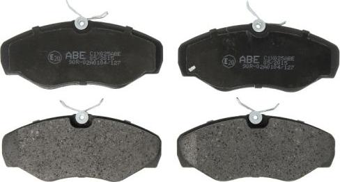 ABE C1X025ABE - Brake Pad Set, disc brake autospares.lv