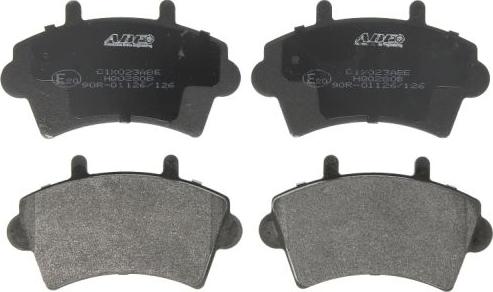 ABE C1X023ABE - Brake Pad Set, disc brake autospares.lv
