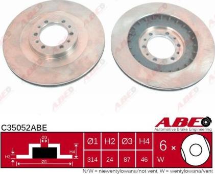 ABE C35052ABE - Brake Disc autospares.lv