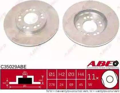 ABE C35029ABE - Brake Disc autospares.lv