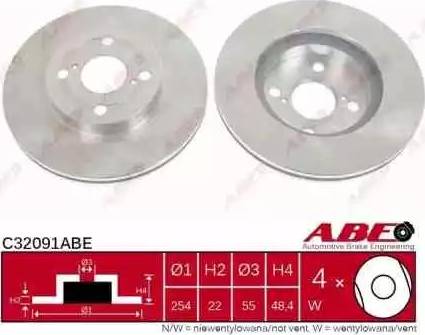 ABE C32091ABE - Brake Disc autospares.lv