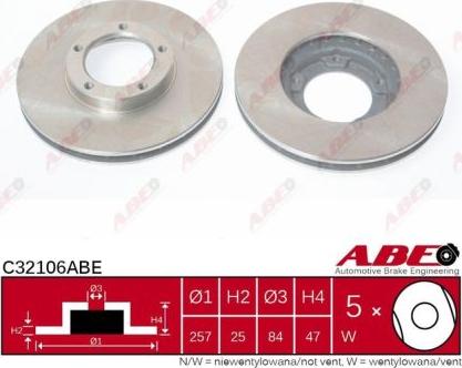 ABE C32106ABE - Brake Disc autospares.lv