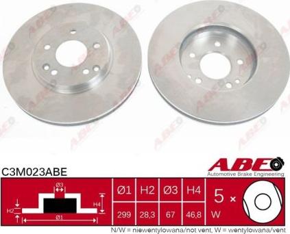 ABE C3M023ABE - Brake Disc autospares.lv