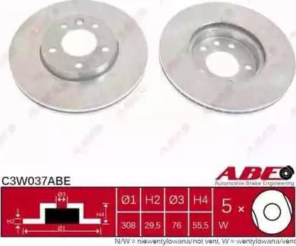 ABE C3W037ABE - Brake Disc autospares.lv