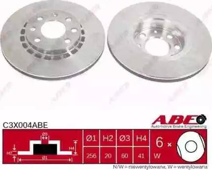ABE C3X004ABE - Brake Disc autospares.lv
