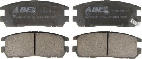ABE C29001ABE - Brake Pad Set, disc brake autospares.lv