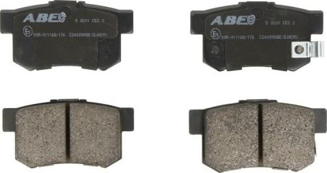 ABE C24009ABE - Brake Pad Set, disc brake autospares.lv
