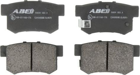 ABE C24005ABE - Brake Pad Set, disc brake autospares.lv