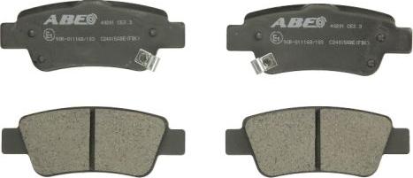 ABE C24015ABE - Brake Pad Set, disc brake autospares.lv