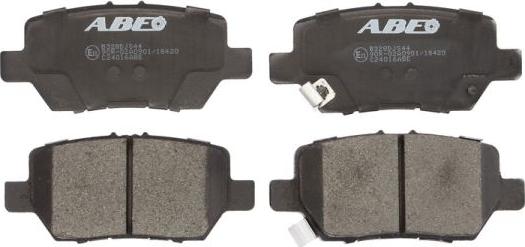 ABE C24016ABE - Brake Pad Set, disc brake autospares.lv