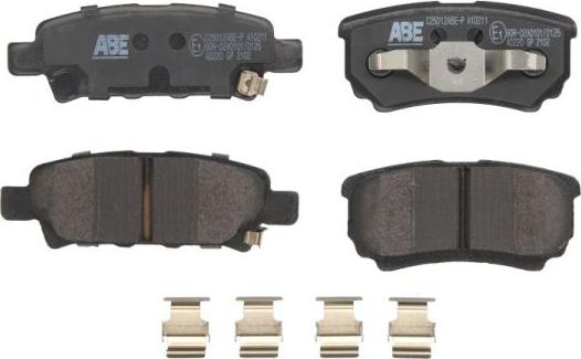 ABE C25012ABE-P - Brake Pad Set, disc brake autospares.lv