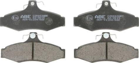 ABE C20002ABE - Brake Pad Set, disc brake autospares.lv