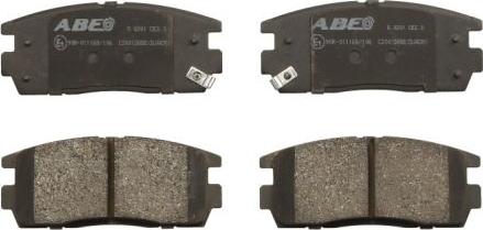 ABE C20012ABE - Brake Pad Set, disc brake autospares.lv