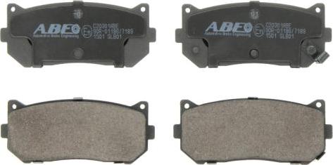 ABE C20301ABE - Brake Pad Set, disc brake autospares.lv