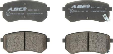 ABE C20307ABE - Brake Pad Set, disc brake autospares.lv