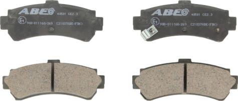 ABE C21037ABE - Brake Pad Set, disc brake autospares.lv