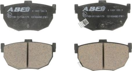 ABE C21026ABE - Brake Pad Set, disc brake autospares.lv