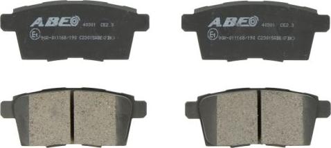 ABE C23015ABE - Brake Pad Set, disc brake autospares.lv