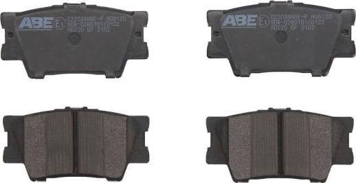 ABE C22034ABE-P - Brake Pad Set, disc brake autospares.lv