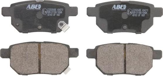 ABE C22035ABE - Brake Pad Set, disc brake autospares.lv
