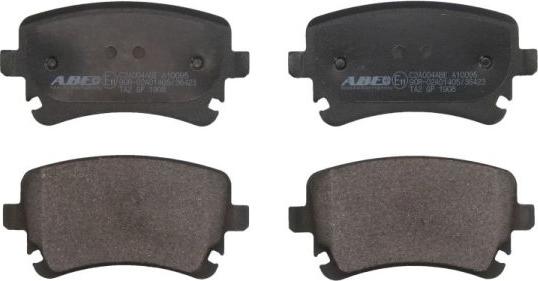 ABE C2A004ABE - Brake Pad Set, disc brake autospares.lv