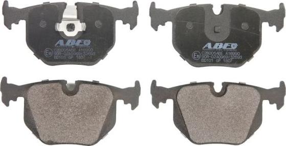 ABE C2B005ABE - Brake Pad Set, disc brake autospares.lv