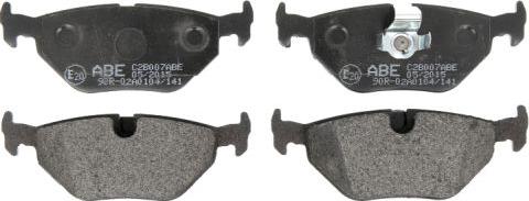 ABE C2B007ABE - Brake Pad Set, disc brake autospares.lv