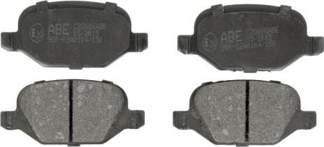 ABE C2D006ABE - Brake Pad Set, disc brake autospares.lv