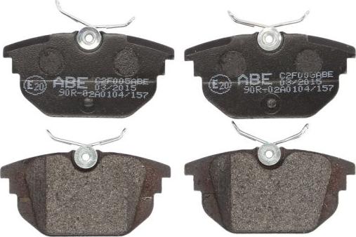 ABE C2F005ABE - Brake Pad Set, disc brake autospares.lv