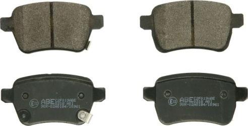 ABE C2F019ABE - Brake Pad Set, disc brake autospares.lv