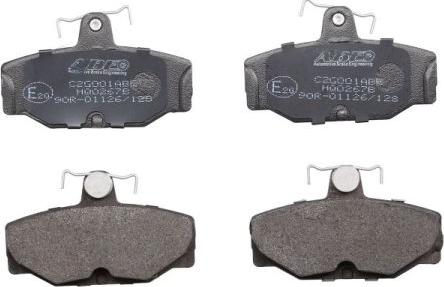 ABE C2G001ABE - Brake Pad Set, disc brake autospares.lv