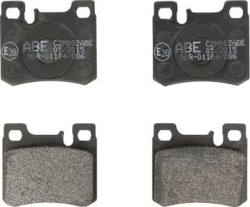 ABE C2M002ABE - Brake Pad Set, disc brake autospares.lv