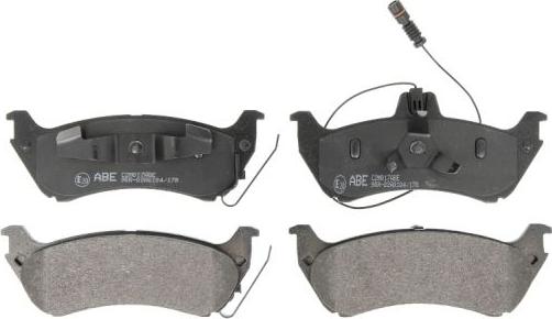 ABE C2M017ABE - Brake Pad Set, disc brake autospares.lv