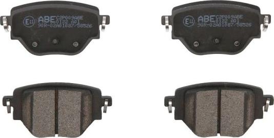 ABE C2P009ABE - Brake Pad Set, disc brake autospares.lv