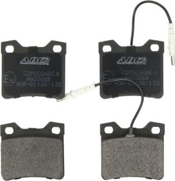 ABE C2P002ABE - Brake Pad Set, disc brake autospares.lv