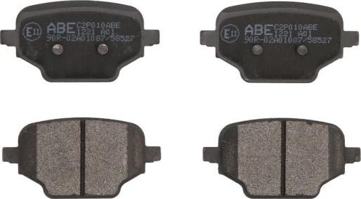 ABE C2P010ABE - Brake Pad Set, disc brake autospares.lv