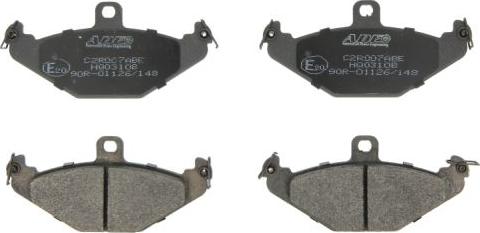 ABE C2R007ABE - Brake Pad Set, disc brake autospares.lv