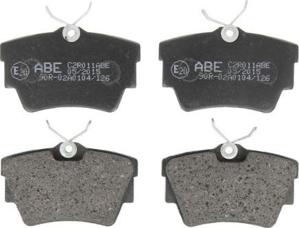 ABE C2R011ABE - Brake Pad Set, disc brake autospares.lv