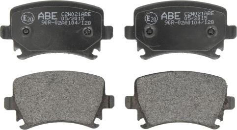 ABE C2W021ABE - Brake Pad Set, disc brake autospares.lv