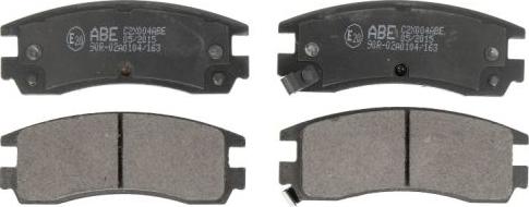 ABE C2X004ABE - Brake Pad Set, disc brake autospares.lv