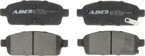 ABE C2X014ABE - Brake Pad Set, disc brake autospares.lv
