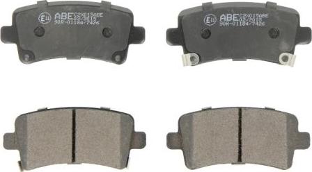 ABE C2X015ABE - Brake Pad Set, disc brake autospares.lv