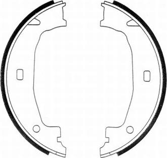 ABE CRB004ABE - Brake Shoe Set, parking brake autospares.lv