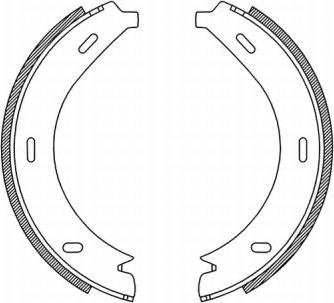 ABE CRM005ABE - Brake Shoe Set, parking brake autospares.lv