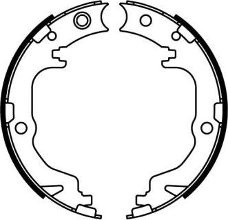 ABE CRY003ABE - Brake Shoe Set, parking brake autospares.lv