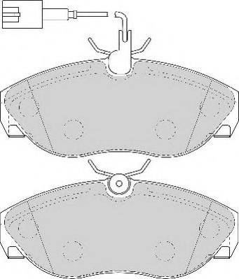 ABEX AVR118 - Brake Pad Set, disc brake autospares.lv