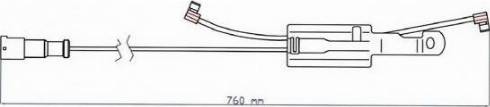 ABEX FAI178 - Warning Contact, brake pad wear autospares.lv